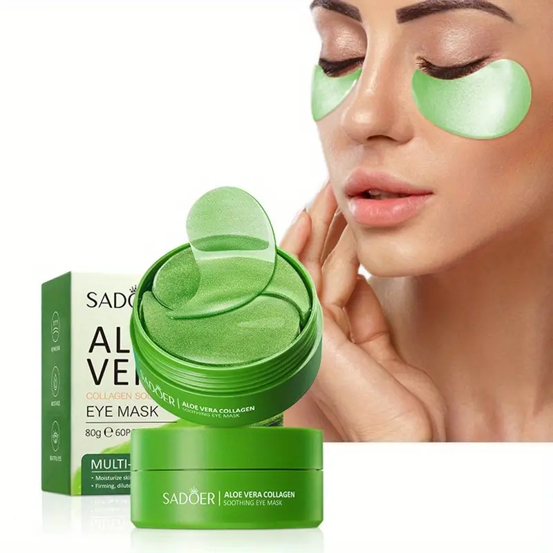 Collagen Under Eye Patches - 60 Pieces of Aloe Vera Collagen