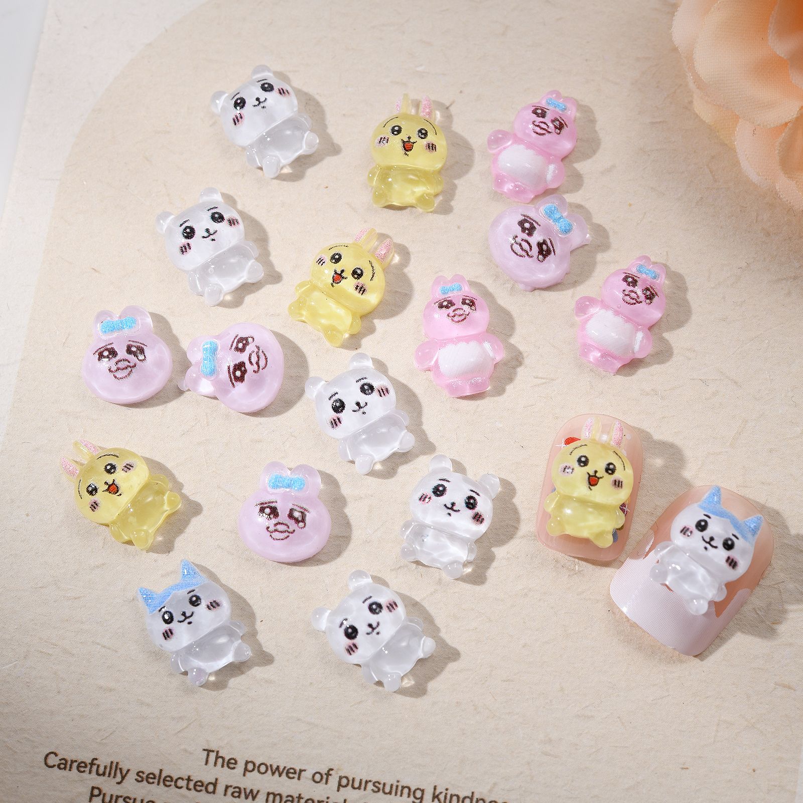 100pcs Cartoon forchiikawa Nai - Nail Art 评论和价格