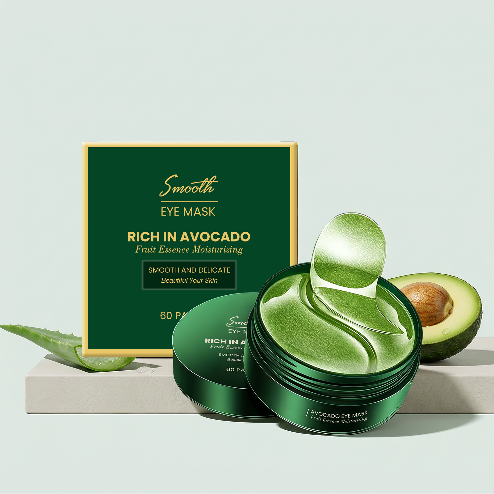 60Pcs Avocado Collagen Eye Mas - Collagen Under Eye Patches 评论和价格