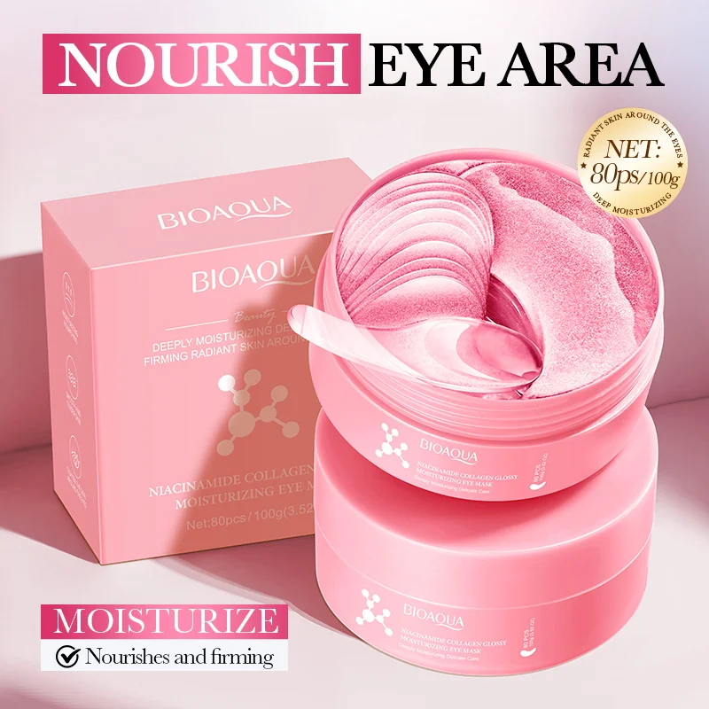 80 Pieces Niacinamide Collagen - Collagen Under Eye Patches 评论和价格