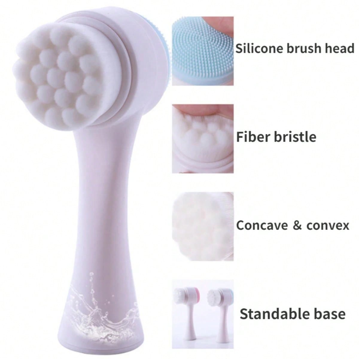 Double Sided Facial Cleanser S - Silicone Face Scrubber Electric 评论和价格